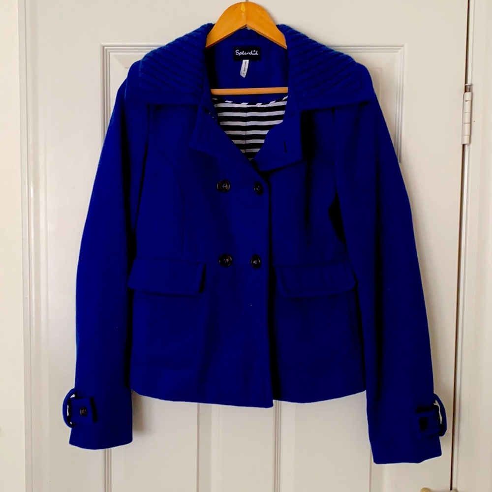 Royal blue wool splendid jacket.